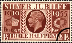 King George V Silver Jubilee: 1 1/2d
