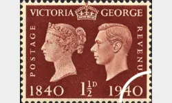 Postage Stamp Centenary: 1 1/2d
