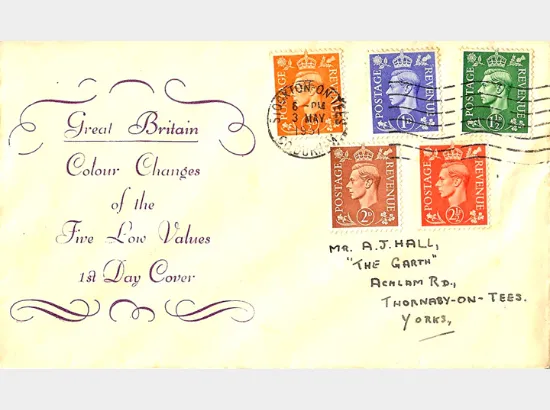 KGVI: Definitives Colour Change