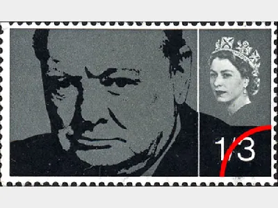 Sir Winston Churchill: 1s 3d