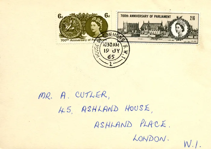 1965_Parl_HofC_EmbossedFlap 1965_Parl_HofC_EmbossedFlap