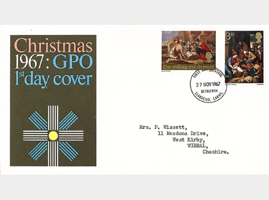 Christmas 1967 (3d & 1/6d)