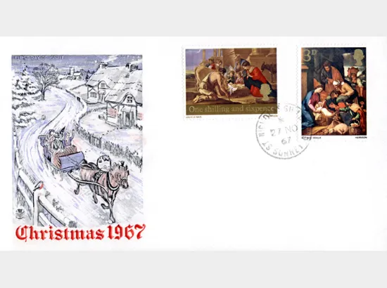 Christmas 1967 (3d & 1/6d)