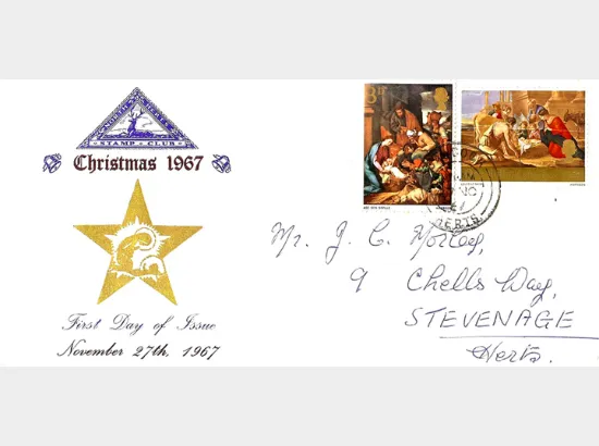 Christmas 1967 (3d & 1/6d)