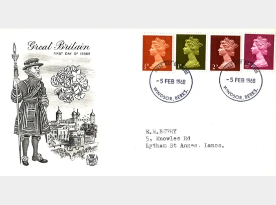 Machins: 1/2d, 1d, 2d, 6d