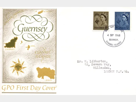 Guernsey 4d Brown & 5d Blue