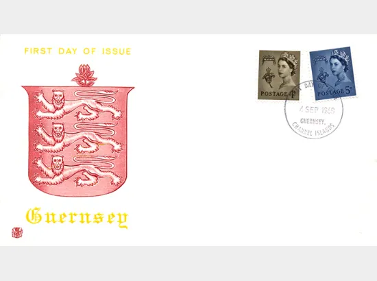 Guernsey 4d Brown & 5d Blue