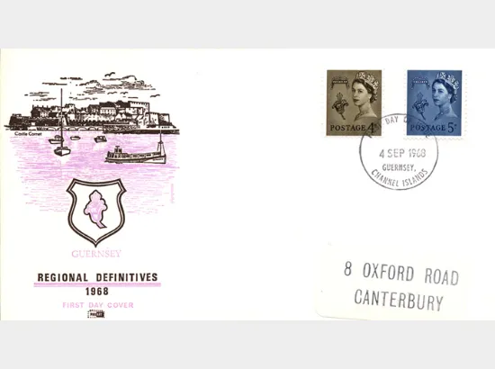 Guernsey 4d Brown & 5d Blue