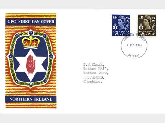 Northern Ireland 4d Brown & 5d Blue