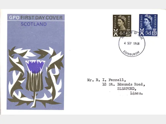 Scotland 4d Brown & 5d Blue