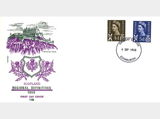 Scotland 4d Brown & 5d Blue