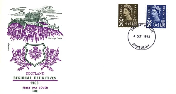 Scotland 4d Brown & 5d Blue