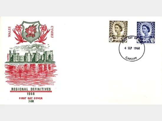 Wales 4d Brown & 5d Blue