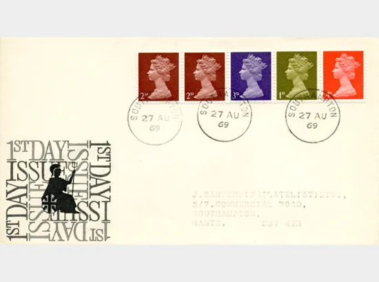 Machins: 1s Se-tenant Stamp Coil