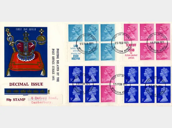 Stitched: Decimal Values: 50p Flowers 1 (Bindweed)