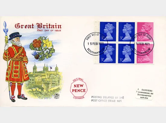 Stitched: Decimal Values: 50p Flowers 1 (Bindweed)