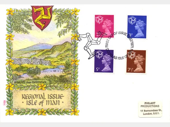 Isle of Man 2 1/2p, 3p, 5p, 7 1/2p