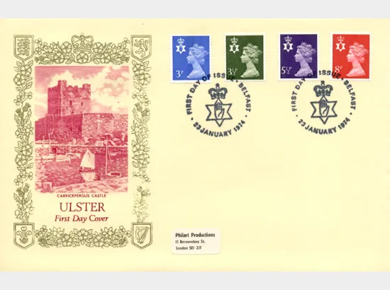 Northern Ireland 3 1/2p, 5 1/2p, 8p