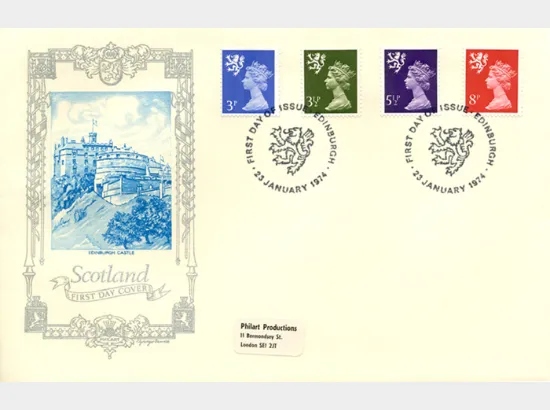 Scotland 3 1/2p, 5 1/2p, 8p