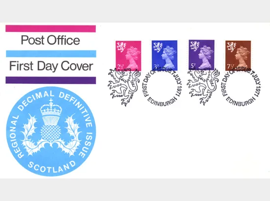 Scotland 2 1/2p, 3p, 5p, 7 1/2p