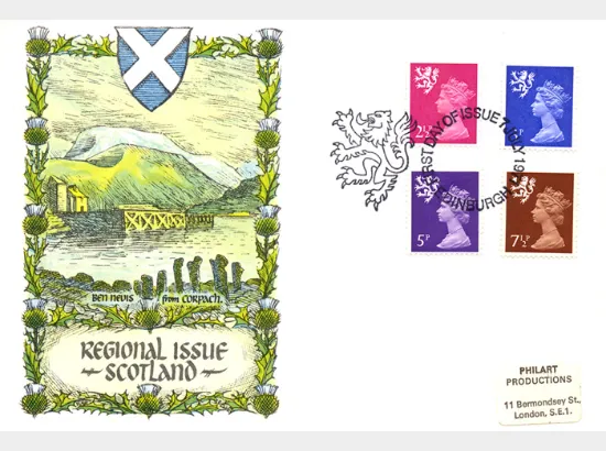 Scotland 2 1/2p, 3p, 5p, 7 1/2p