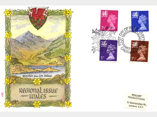 Wales 2 1/2p, 3p, 5p, 7 1/2p