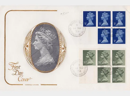 Stitched: New Design: 50p Canada Life (Moss-green)