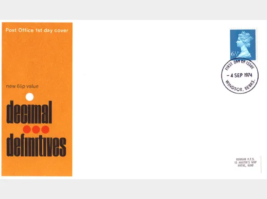 Machins: 6 1/2p Peacock Blue