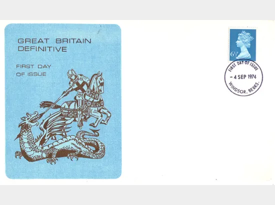 Machins: 6 1/2p Peacock Blue