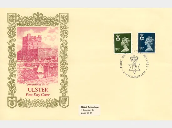 Northern Ireland 4 1/2p Dark Blue