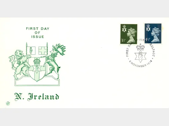 Northern Ireland 4 1/2p Dark Blue