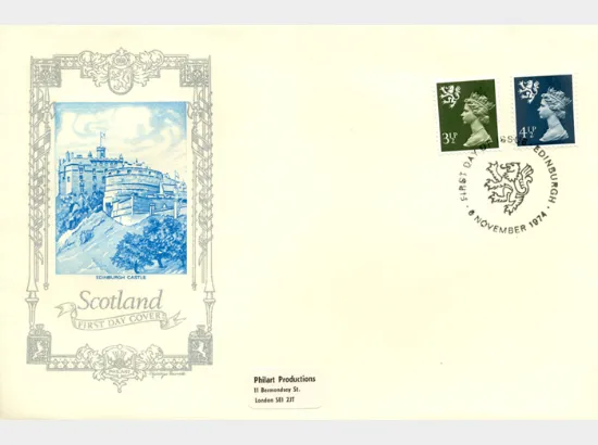 Scotland 4 1/2p Dark Blue