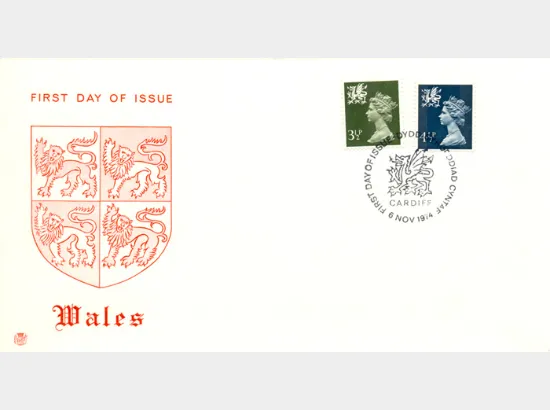 Wales 4 1/2p Dark Blue