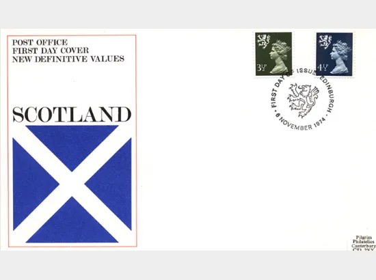 Scotland 4 1/2p Dark Blue