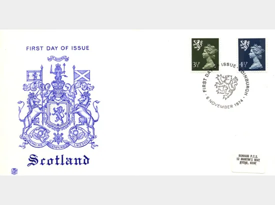 Scotland 4 1/2p Dark Blue