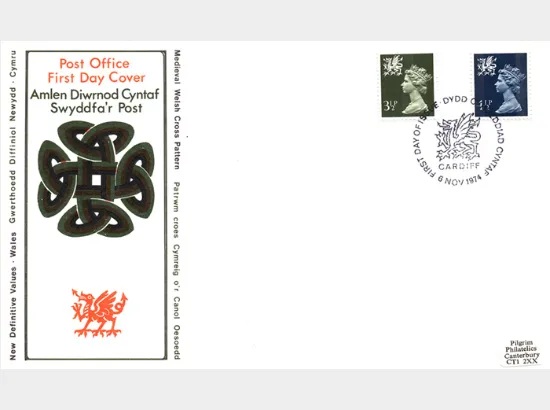 Wales 4 1/2p Dark Blue