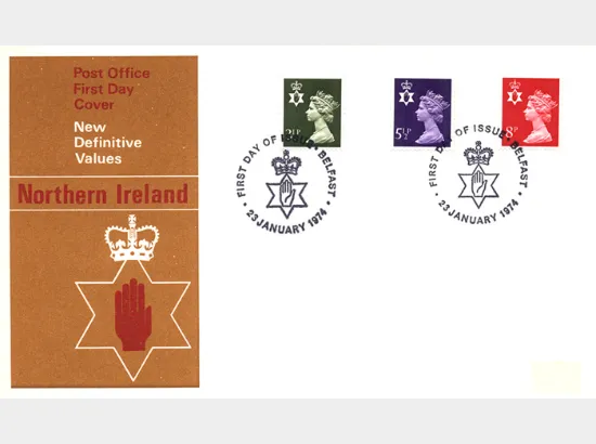 Northern Ireland 3 1/2p, 5 1/2p, 8p