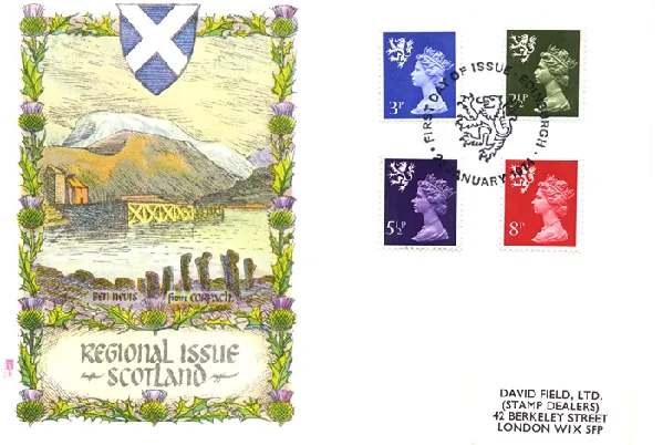Scotland 3 1/2p, 5 1/2p, 8p Scotland 3 1/2p, 5 1/2p, 8p
