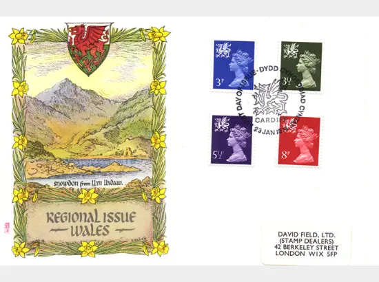 Wales 3 1/2p, 5 1/2p, 8p