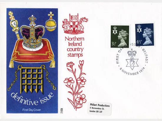 Northern Ireland 4 1/2p Dark Blue