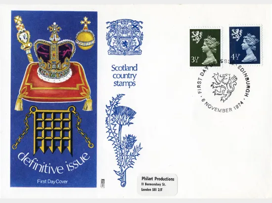 Scotland 4 1/2p Dark Blue