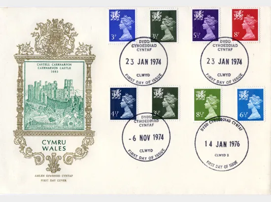 Wales 6 1/2p & 8 1/2p