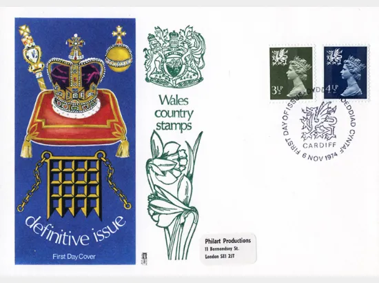 Wales 4 1/2p Dark Blue