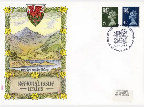 Wales 4 1/2p Dark Blue