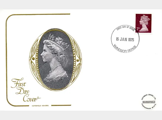 Machins: 7p Red-Brown