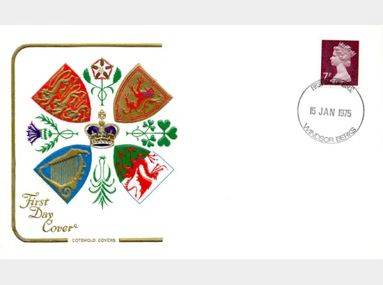 Machins: 7p Red-Brown