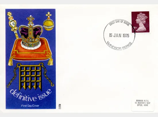 Machins: 7p Red-Brown