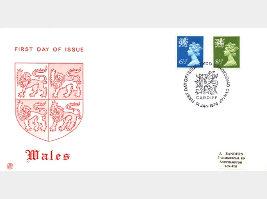 Wales 6 1/2p & 8 1/2p