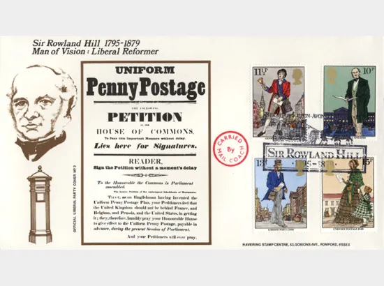 Rowland Hill: Stamps