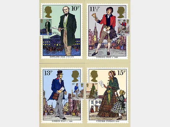 Rowland Hill: Stamps
